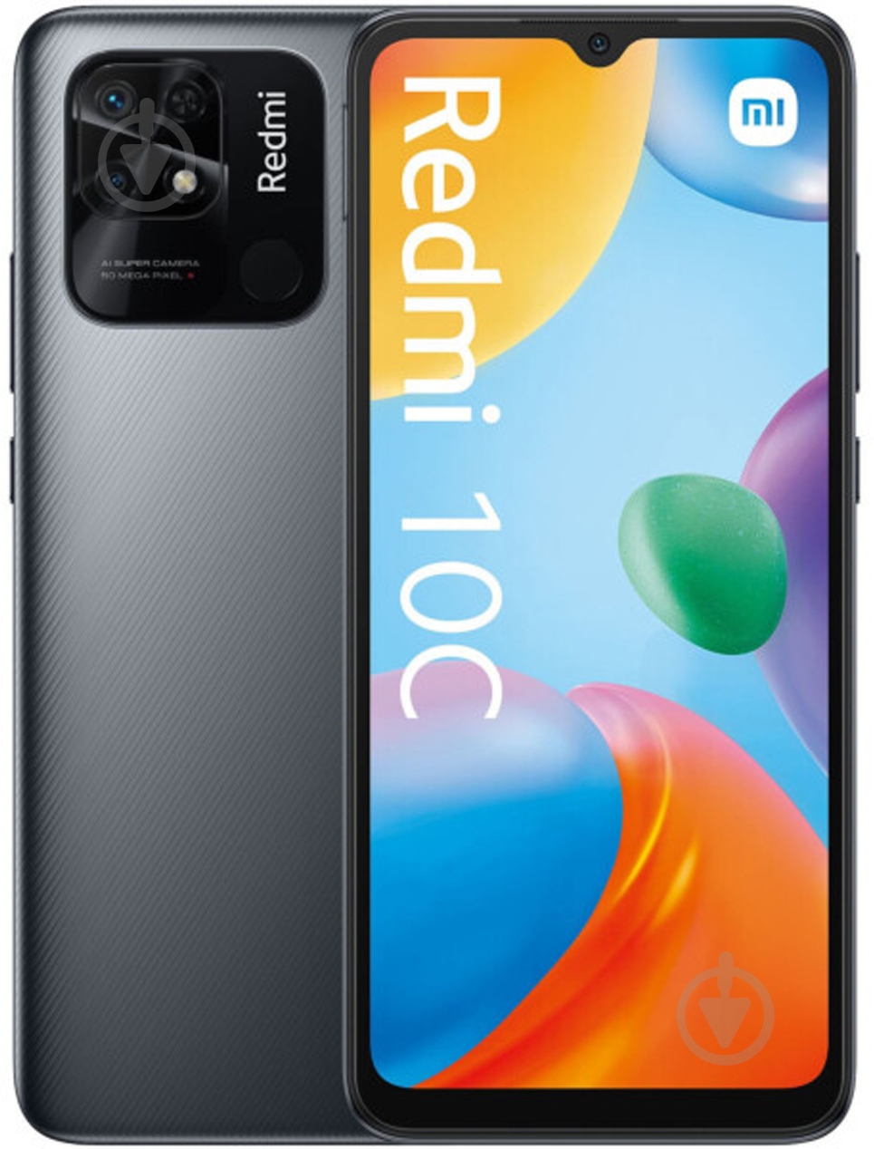 Смартфон Xiaomi Redmi 10C 4/64GB graphite gray (943351) - фото 1 Смартфон Xiaomi Redmi 10C 4/64GB graphite gray (943351) - фото 1