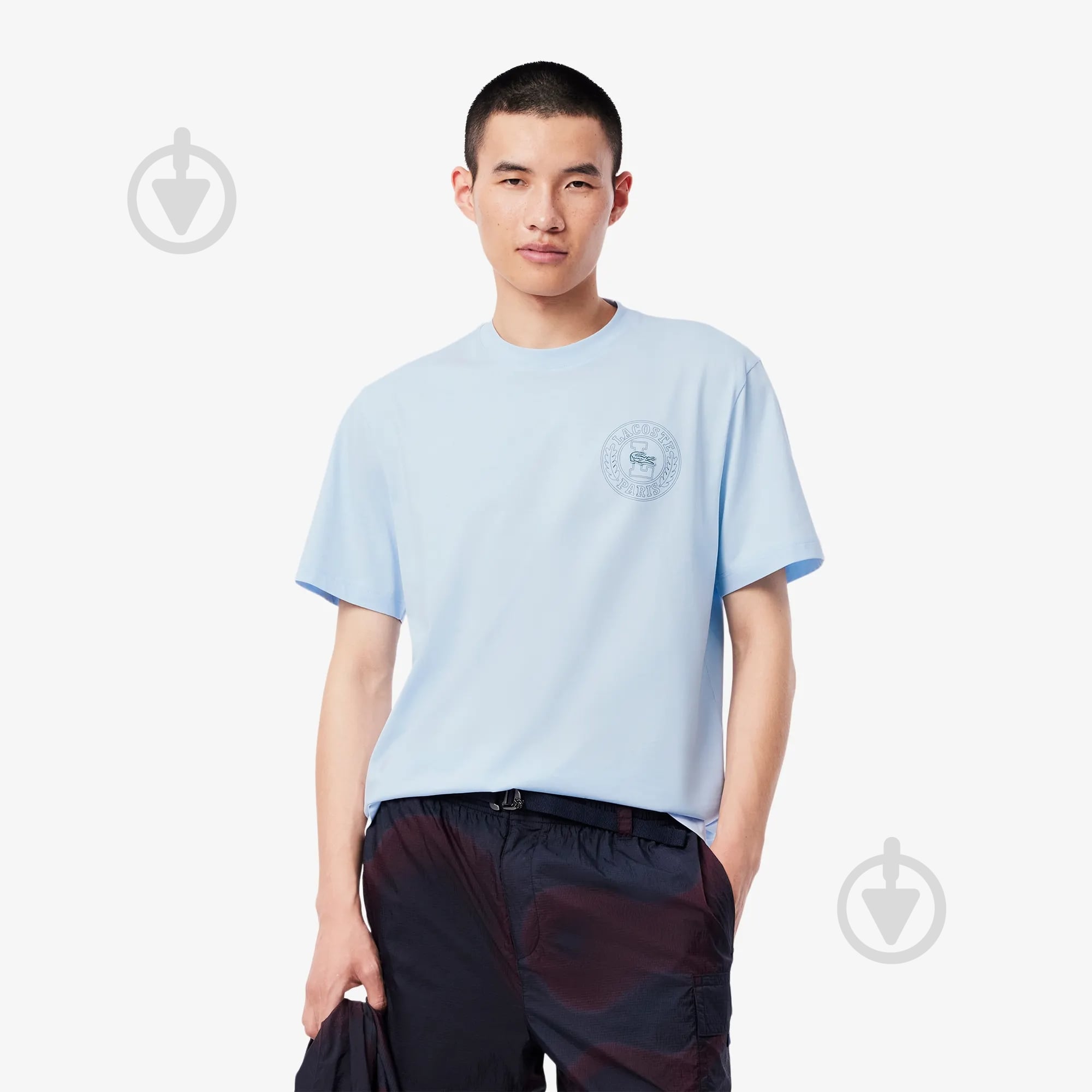 Футболка Lacoste TH0125T01 р.3 блакитний - фото 1 Футболка Lacoste TH0125T01 р.3 блакитний - фото 1