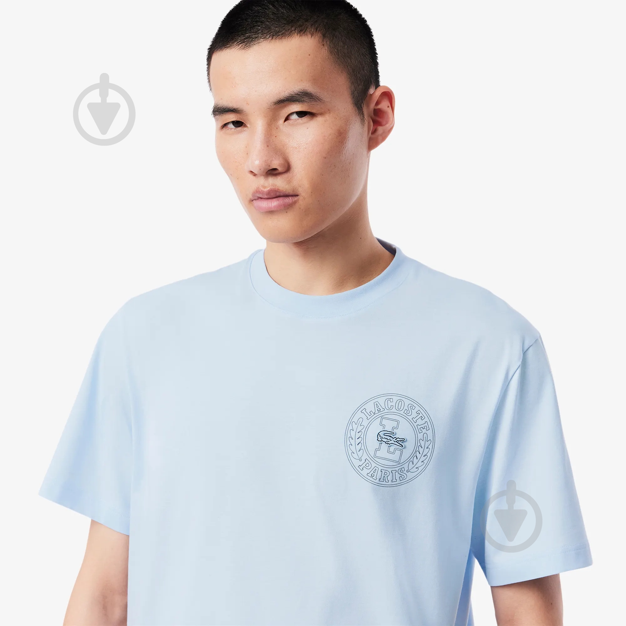 Футболка Lacoste TH0125T01 р.3 блакитний - фото 3 Футболка Lacoste TH0125T01 р.3 блакитний - фото 3