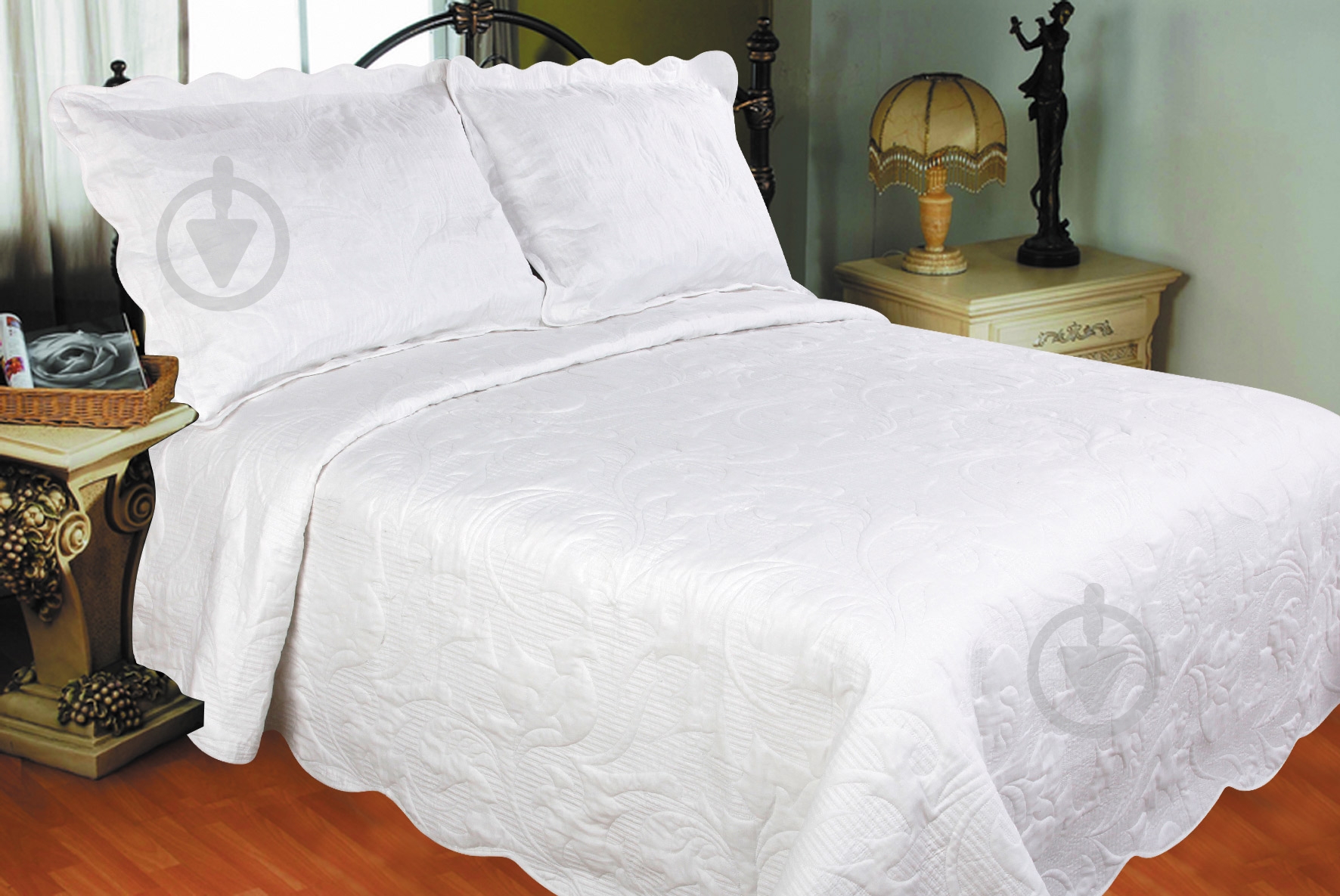 Покрывало СХ 743 White с наволочкой 160x220 см Zastelli белый - фото 2 Покрывало СХ 743 White с наволочкой 160x220 см Zastelli белый - фото 2