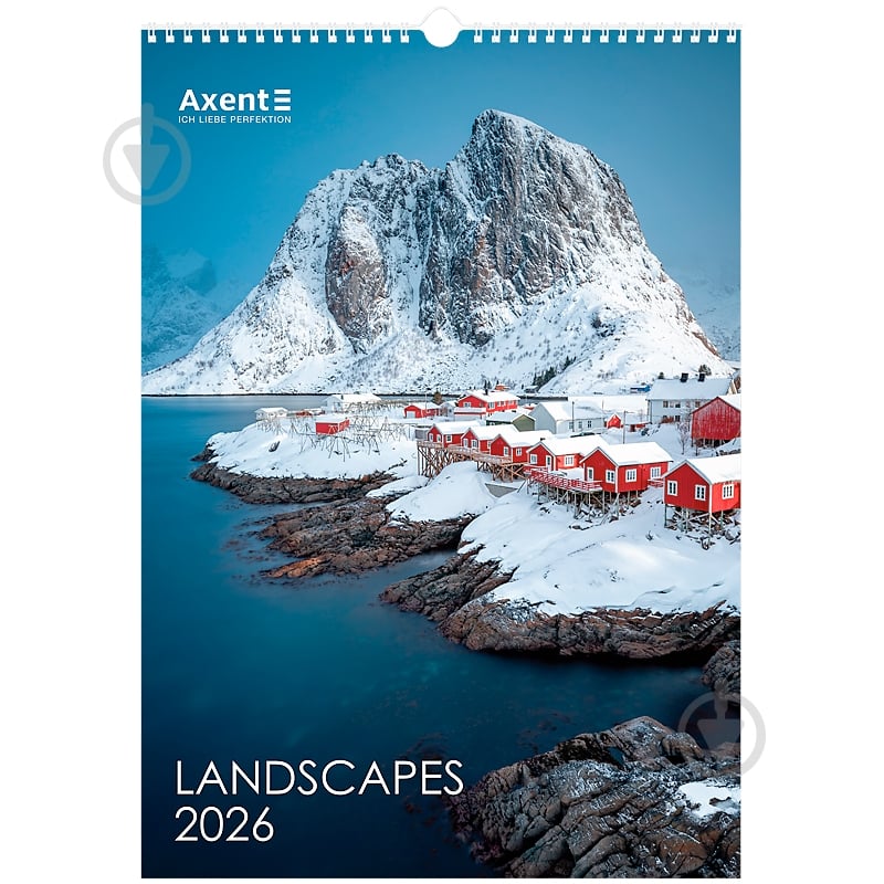 Календарь настенный Axent А3 Landscapes 2026 - фото 1 Календарь настенный Axent А3 Landscapes 2026 - фото 1