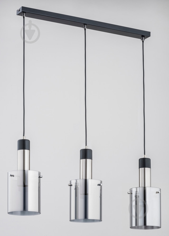 Подвес ALFA Bella 3x60 Вт E27 черный/хром 62169 - фото 1