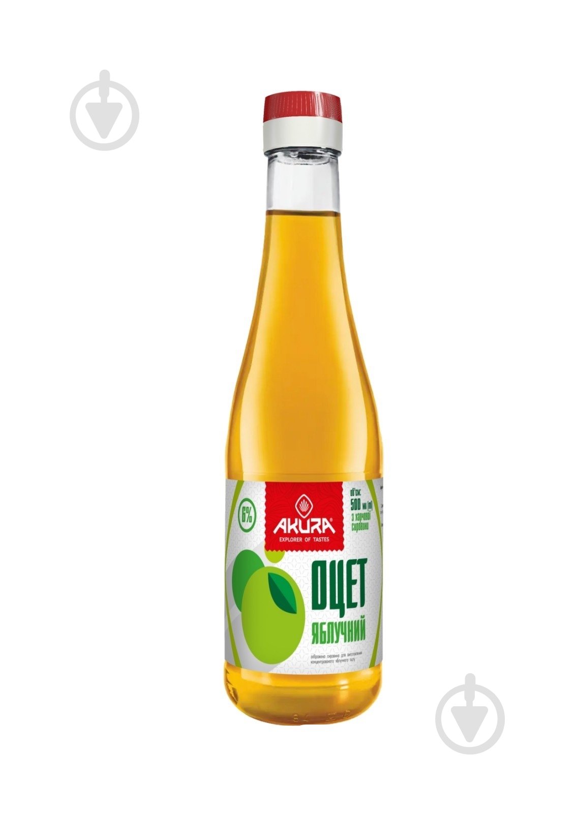 Уксус яблочный Akura 6% 500 мл - фото 1