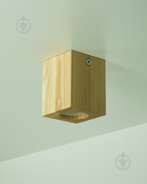 Светильник светодиодный Iterna Ceiling LW008 куб GU10 ясень - фото 2