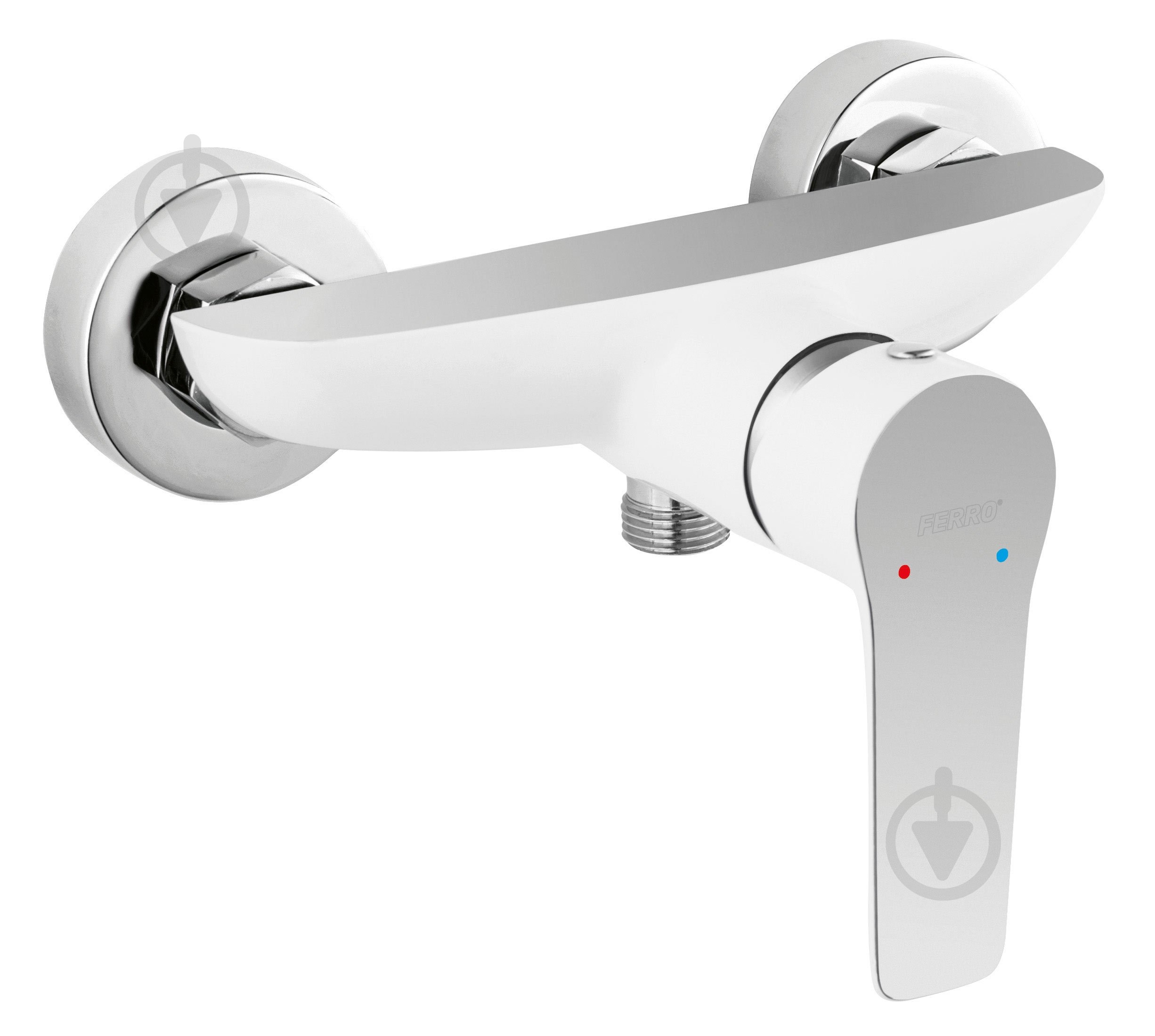 Смеситель для душа Ferro Adore White/Chrome BDR7 - фото 1 Смеситель для душа Ferro Adore White/Chrome BDR7 - фото 1