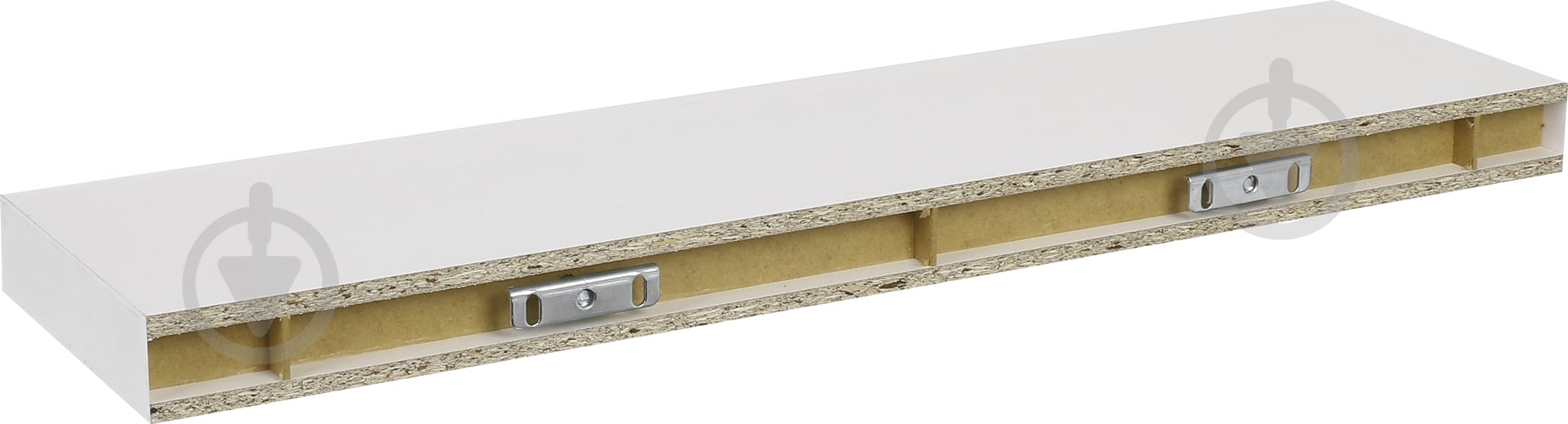 Полка декоративная Inteo 800x800x50 мм белый (Другое) - фото 3