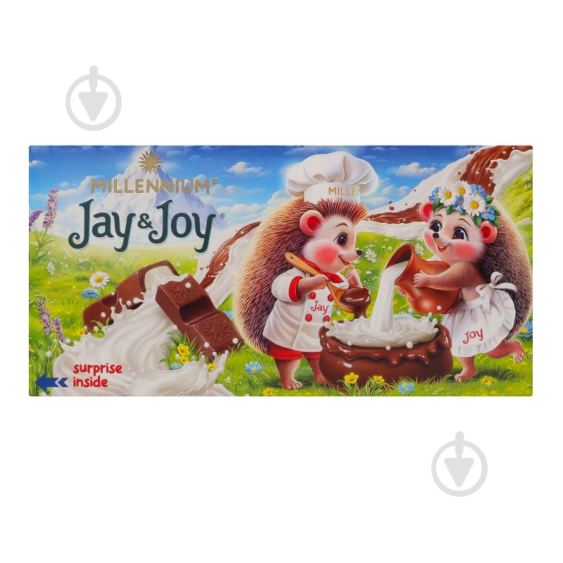 Молочный шоколад Jay&Joy с молочной начинкой 100 г - фото 1
