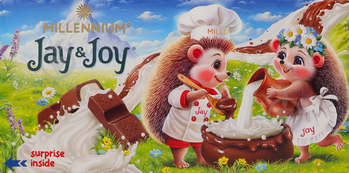 Молочный шоколад Jay&Joy с молочной начинкой 100 г - фото 2