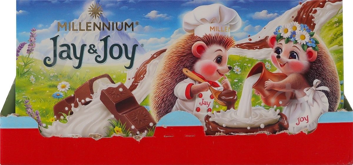 Молочный шоколад Jay&Joy с молочной начинкой 100 г - фото 3
