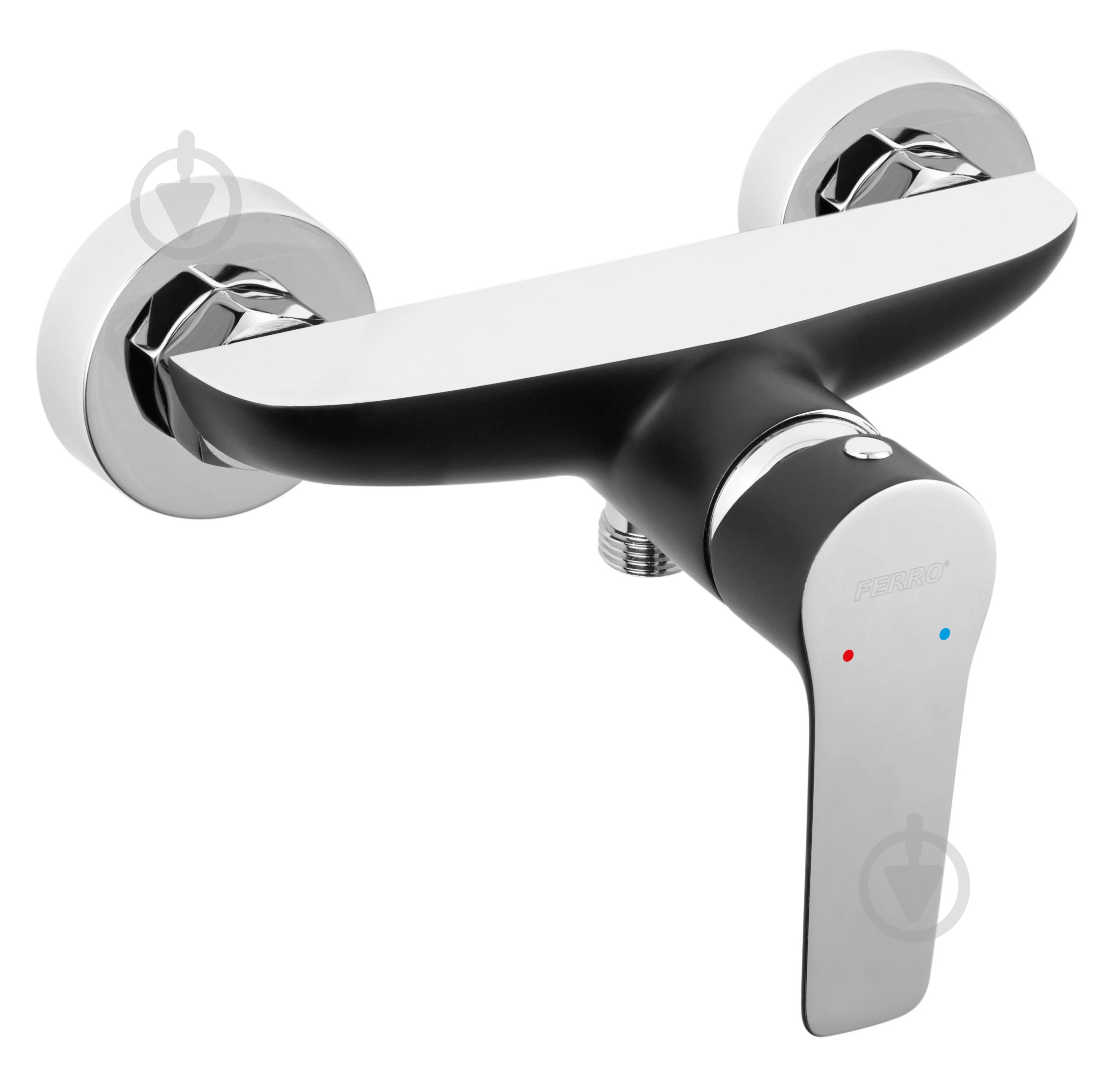 Смеситель для душа Ferro Adore Black/Chrome BDR7BLC - фото 1