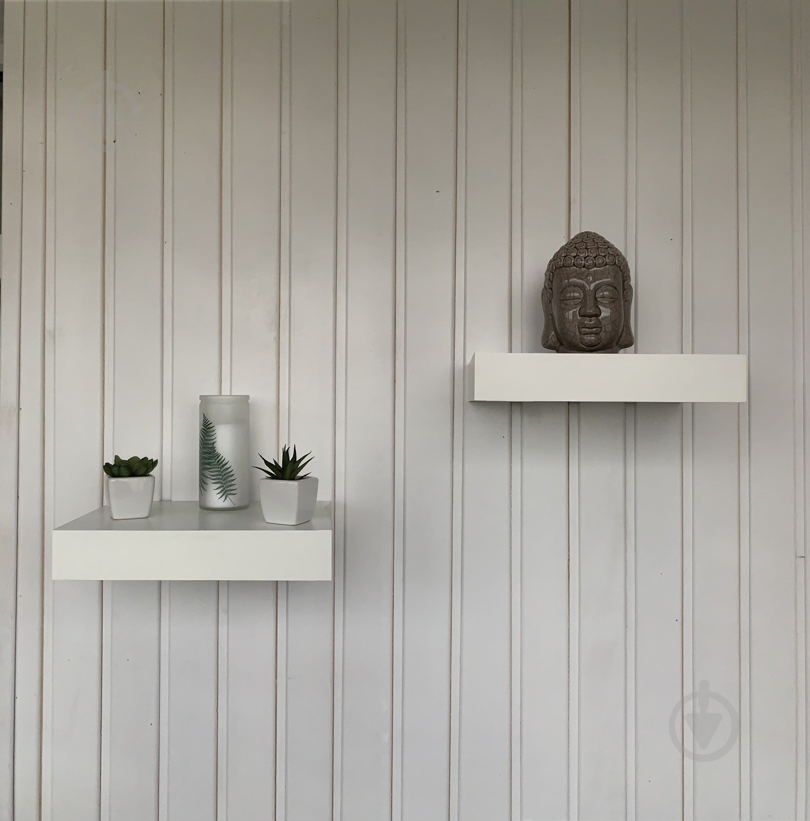 Полка Inteo Лайн дизайнерская 290x290x50 мм белый (Другое) - фото 4 Полка Inteo Лайн дизайнерская 290x290x50 мм белый (Другое) - фото 4