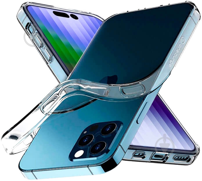 Прозорий TPU чохол oneLounge SilicolDots для iPhone 14 Pro Max - фото 2