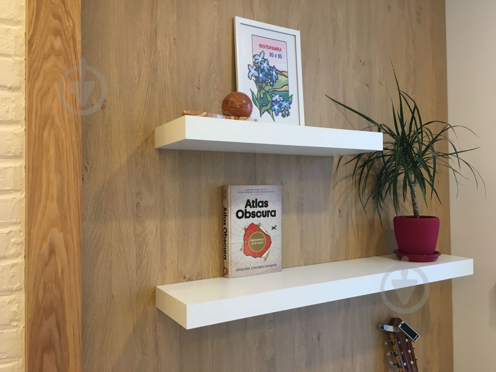 Полка Inteo Лайн для книг 1000x1000x50 мм белый (Другое) - фото 3