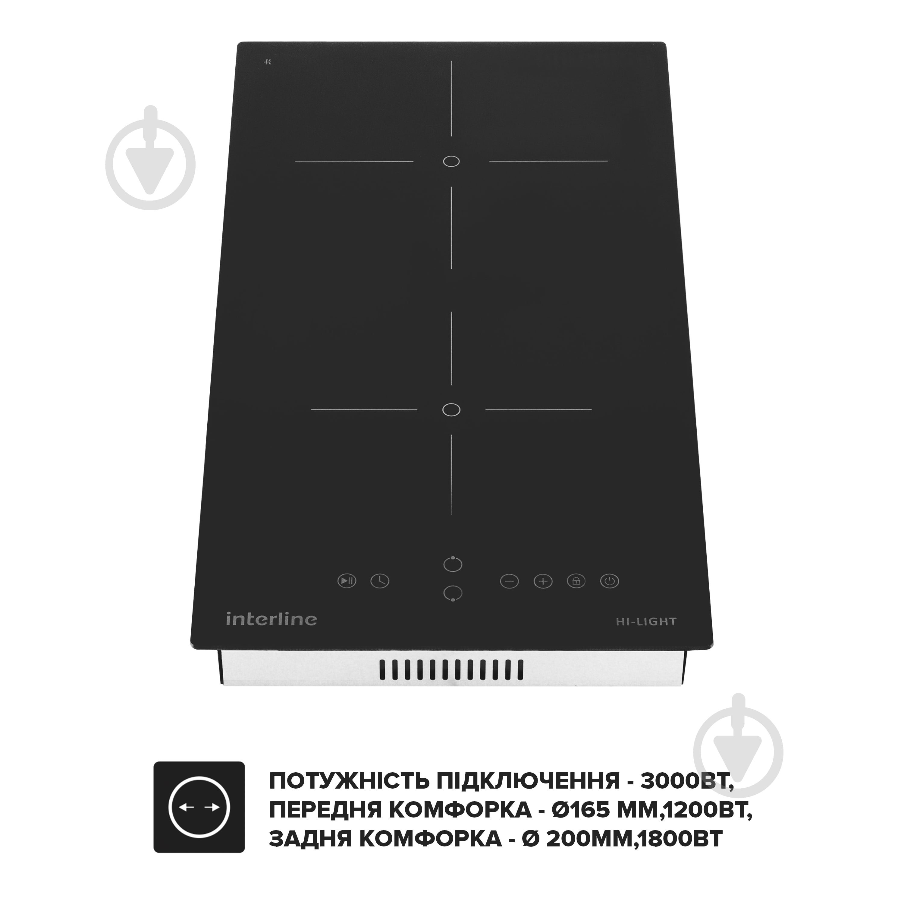 Варочная поверхность электрическая Interline VHK 435 SPT BA - фото 4