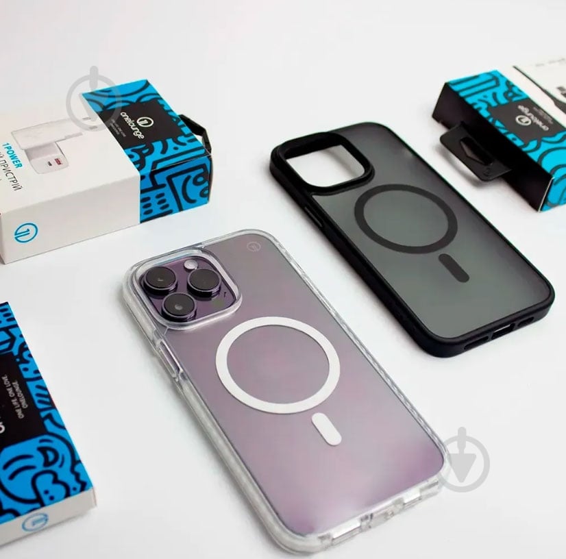 Прозорий чохол oneLounge 1Mag Bumper MagSafe для iPhone 14 Pro Max - фото 7