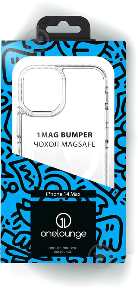 Прозорий чохол oneLounge 1Mag Bumper MagSafe для iPhone 14 Plus - фото 6 Прозорий чохол oneLounge 1Mag Bumper MagSafe для iPhone 14 Plus - фото 6
