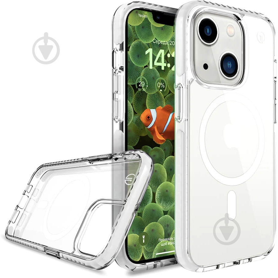 Прозорий чохол oneLounge 1Mag Bumper MagSafe для iPhone 14 Plus - фото 4 Прозорий чохол oneLounge 1Mag Bumper MagSafe для iPhone 14 Plus - фото 4