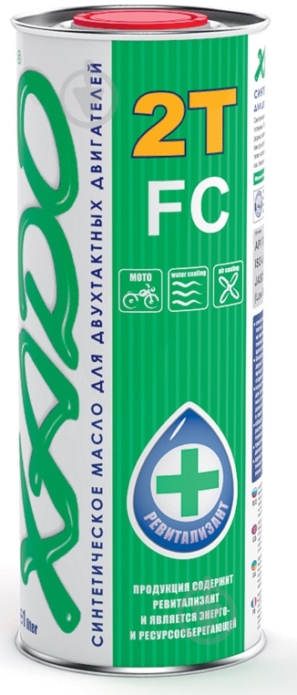 Моторное масло синтетическое XADO FC 2T 1 л (XA 20116) - фото 1