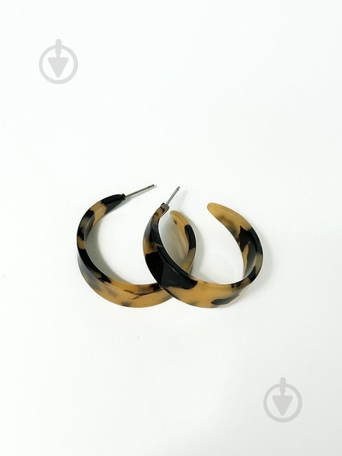 Серьги MISO accessory полукольцо лео - фото 3