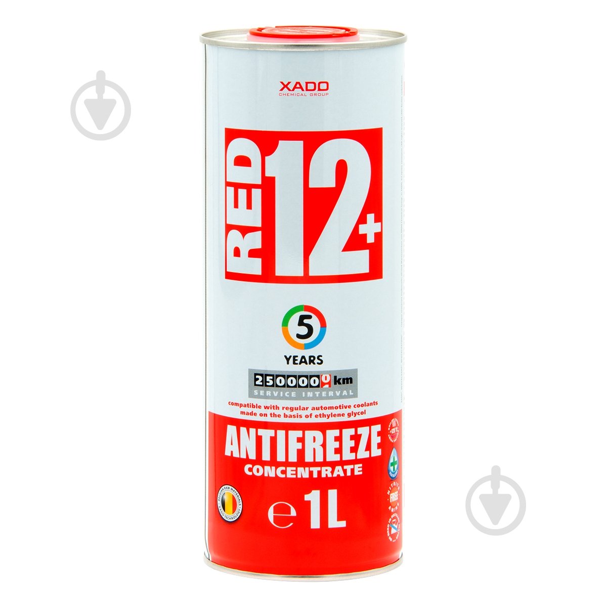 Антифриз XADO RED 12+ до — 64°С G12+ концентрат 1 л красный (XA 50001) - фото 1