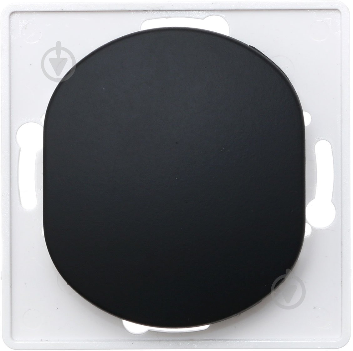 Выключатель проходной одноклавишный Aling-Conel Eon без подсветки черный E607.E1 - фото 2