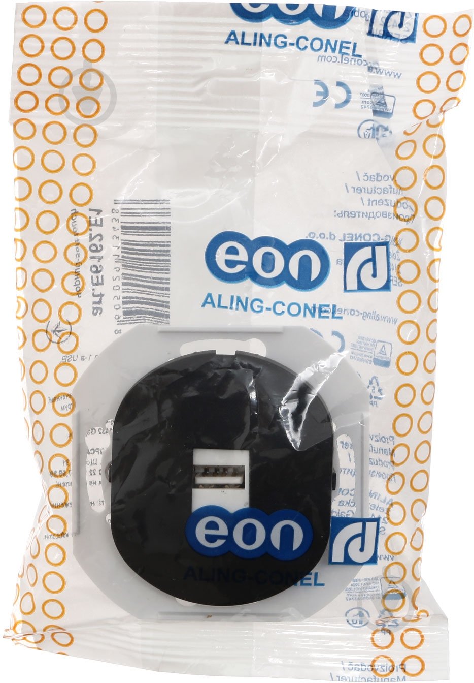 Розетка USB Aling-Conel Eon черный E6162.E1 - фото 4