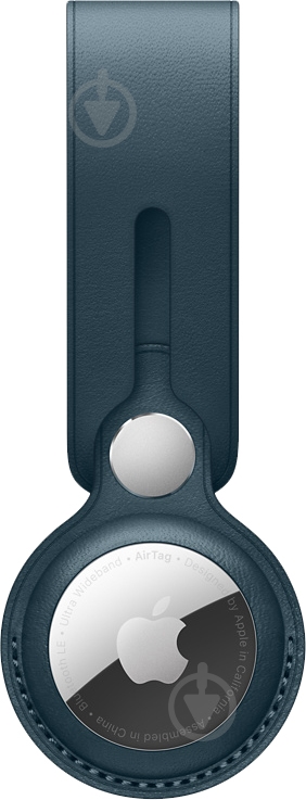 Чохол-брелок Apple AirTag Leather Loop - Baltic Blue (MM043ZM/A) - фото 1 Чохол-брелок Apple AirTag Leather Loop - Baltic Blue (MM043ZM/A) - фото 1