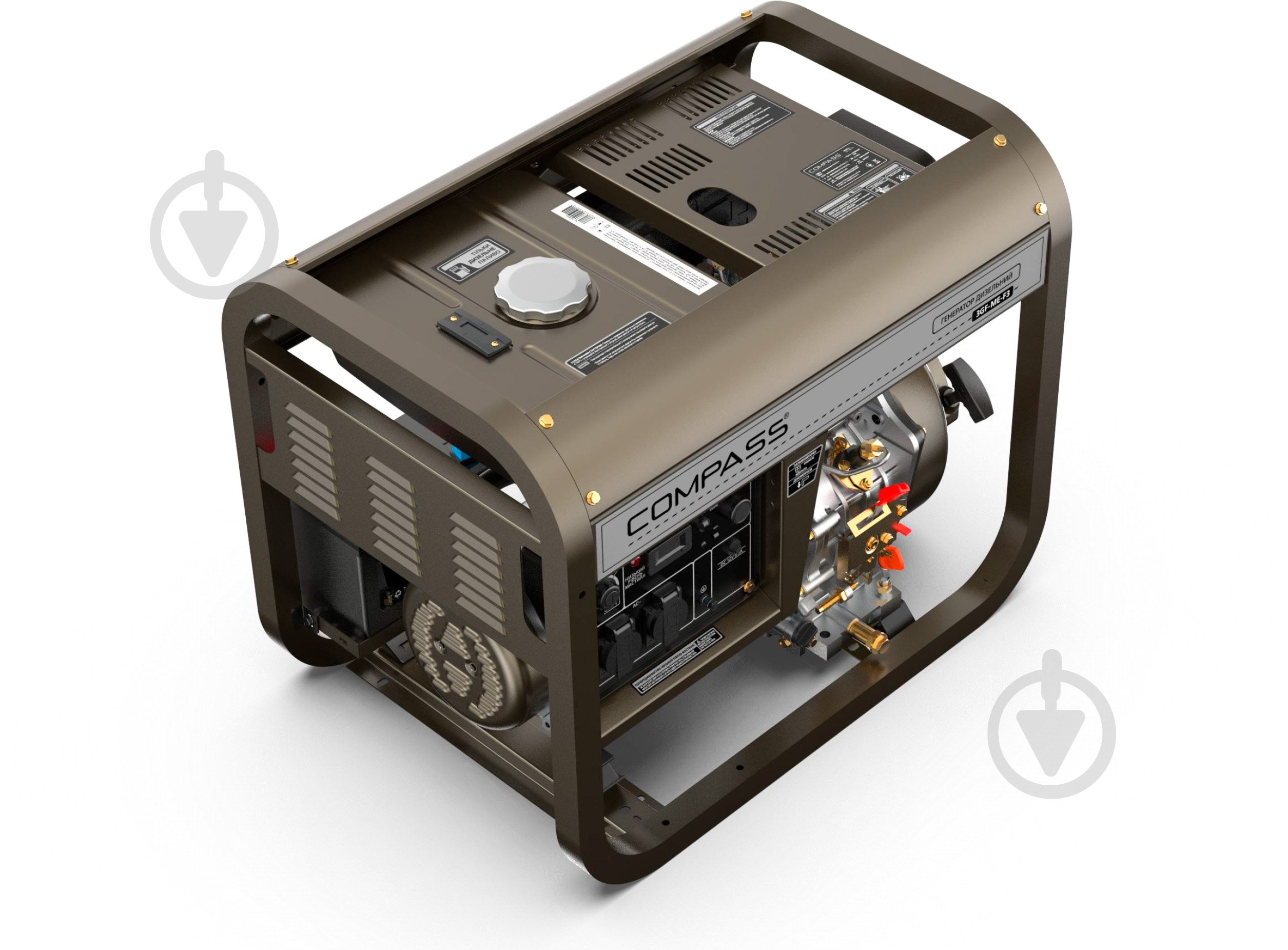 Генератор дизельный Compass 3 кВт / 3,3 кВт 230 В 3GF-ME - фото 4 Генератор дизельный Compass 3 кВт / 3,3 кВт 230 В 3GF-ME - фото 4