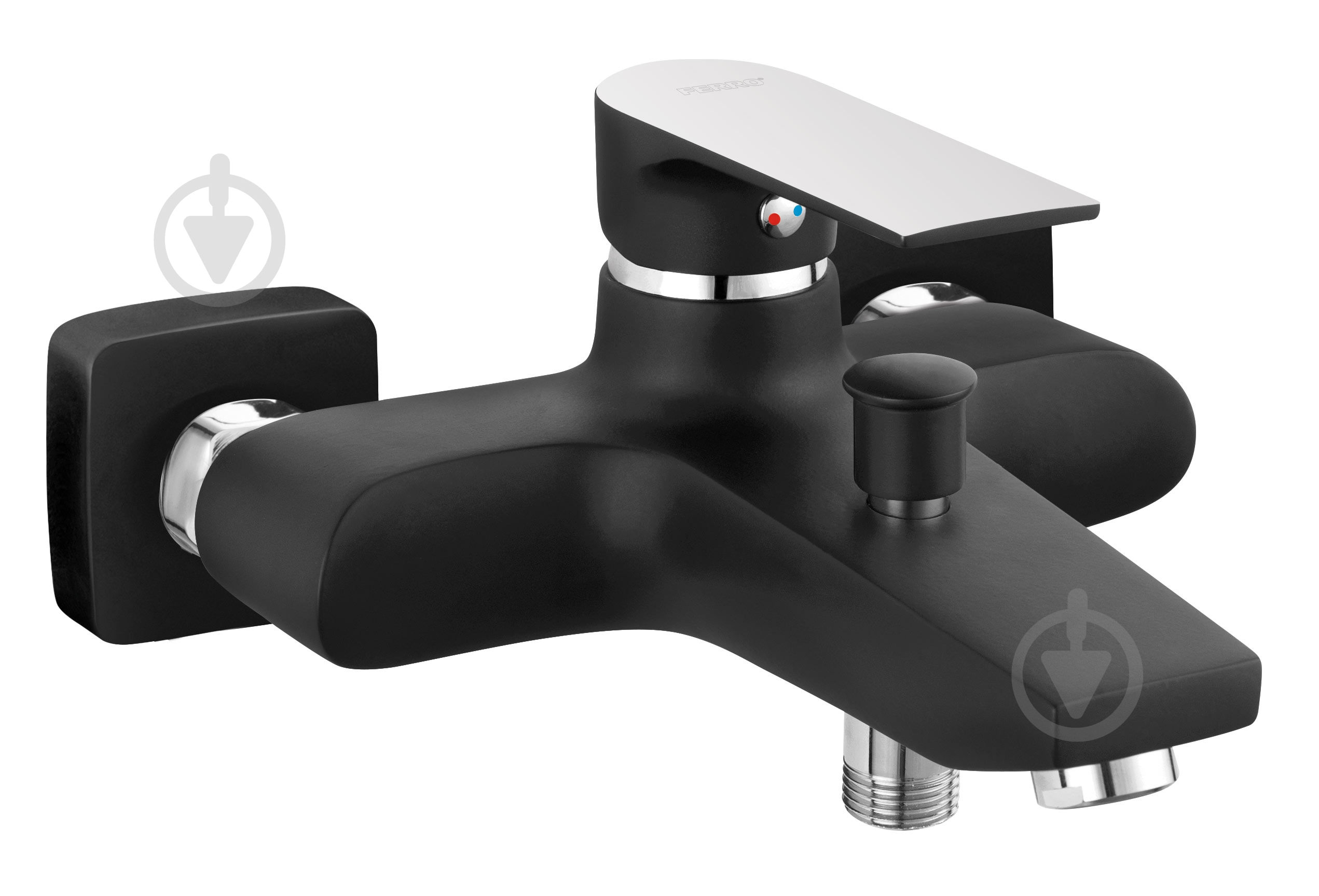 Смеситель для ванны Ferro Algeo Square BAQ1BLC - фото 1 Смеситель для ванны Ferro Algeo Square BAQ1BLC - фото 1