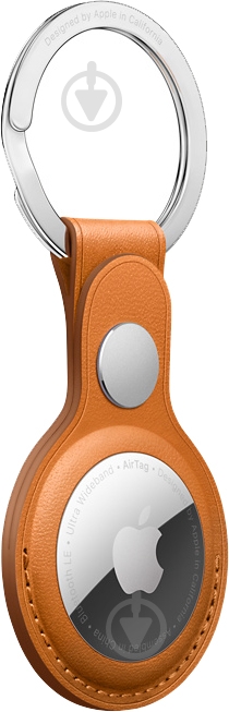 Брелок Apple AirTag Leather Key Ring Golden Brown (MMFA3ZM/A) - фото 3