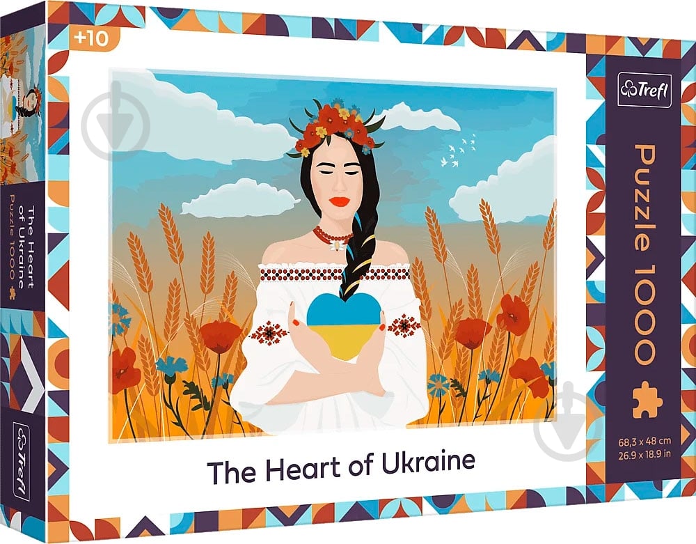 Пазл Trefl Сердце Украины 1000 элементов 10735 - фото 1