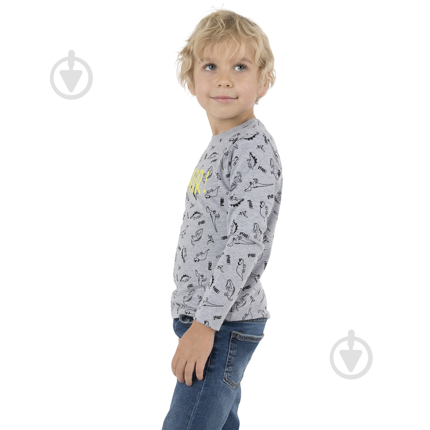 Джемпер для мальчика Funtime р.104 серый с принтом - фото 2