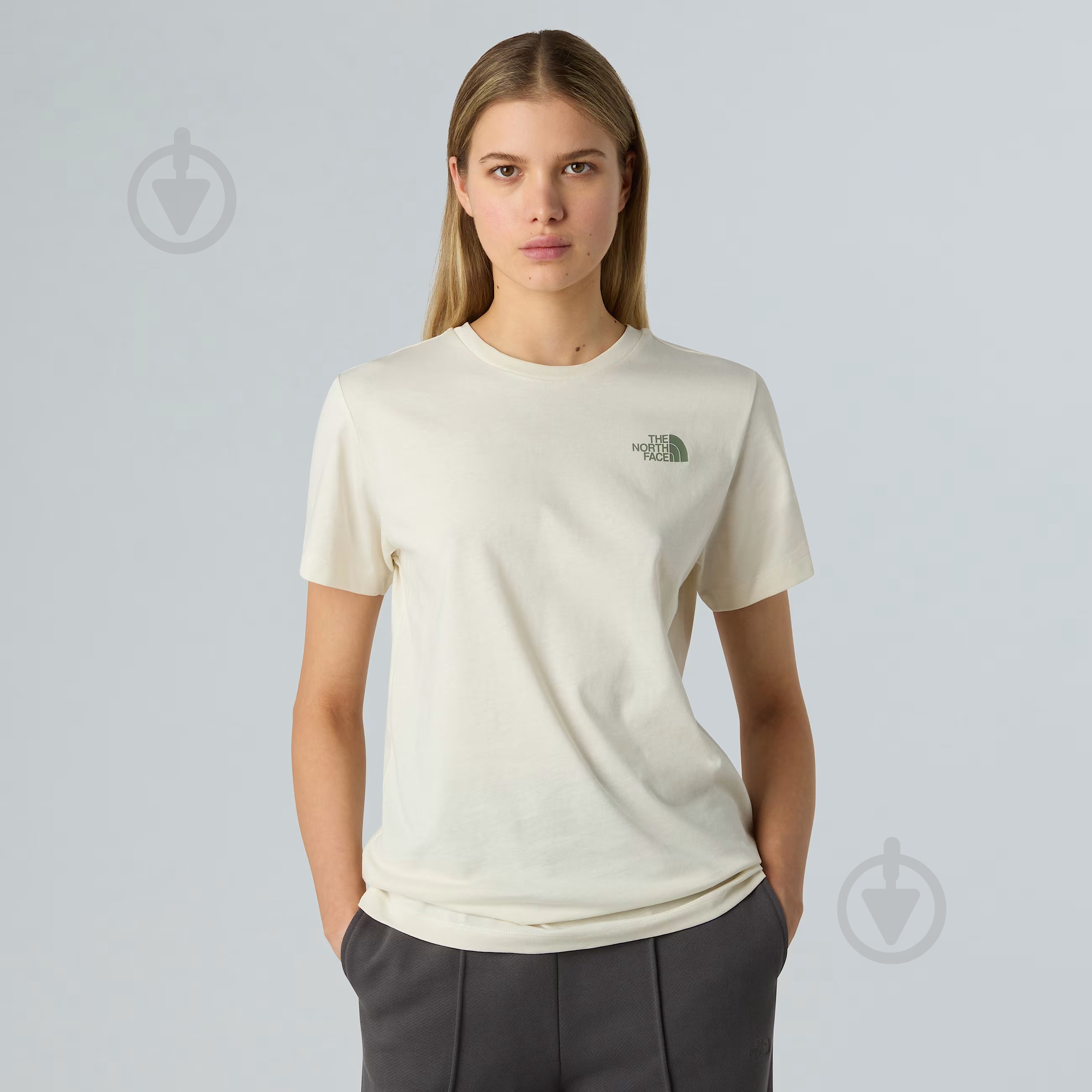 Футболка THE NORTH FACE W SS BOX NSE RELAXED TEE NF0A87NKEBE1 р.M бежевый - фото 1 Футболка THE NORTH FACE W SS BOX NSE RELAXED TEE NF0A87NKEBE1 р.M бежевый - фото 1