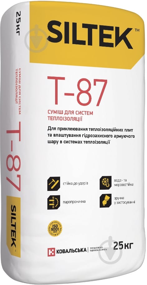 Суміш для приклеювання та армування Siltek T-87 25 кг - фото 1