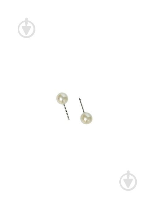 Серьги-пусеты MISO accessory жемчуг белый - фото 2