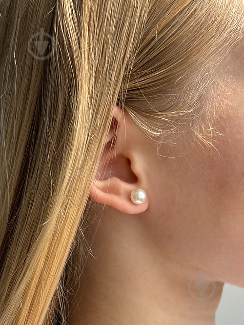 Серьги-пусеты MISO accessory жемчуг белый - фото 3