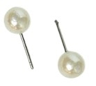Серьги-пусеты MISO accessory жемчуг белый - фото 1