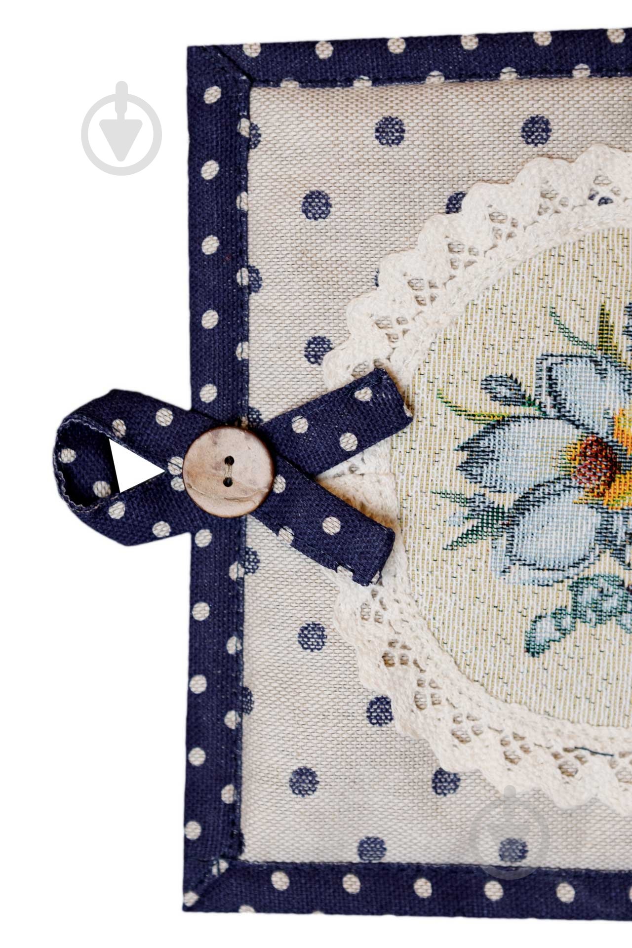 Набор кухонный Винтаж черная кайма 20x32 см молочный Прованс - фото 2 Набор кухонный Винтаж черная кайма 20x32 см молочный Прованс - фото 2