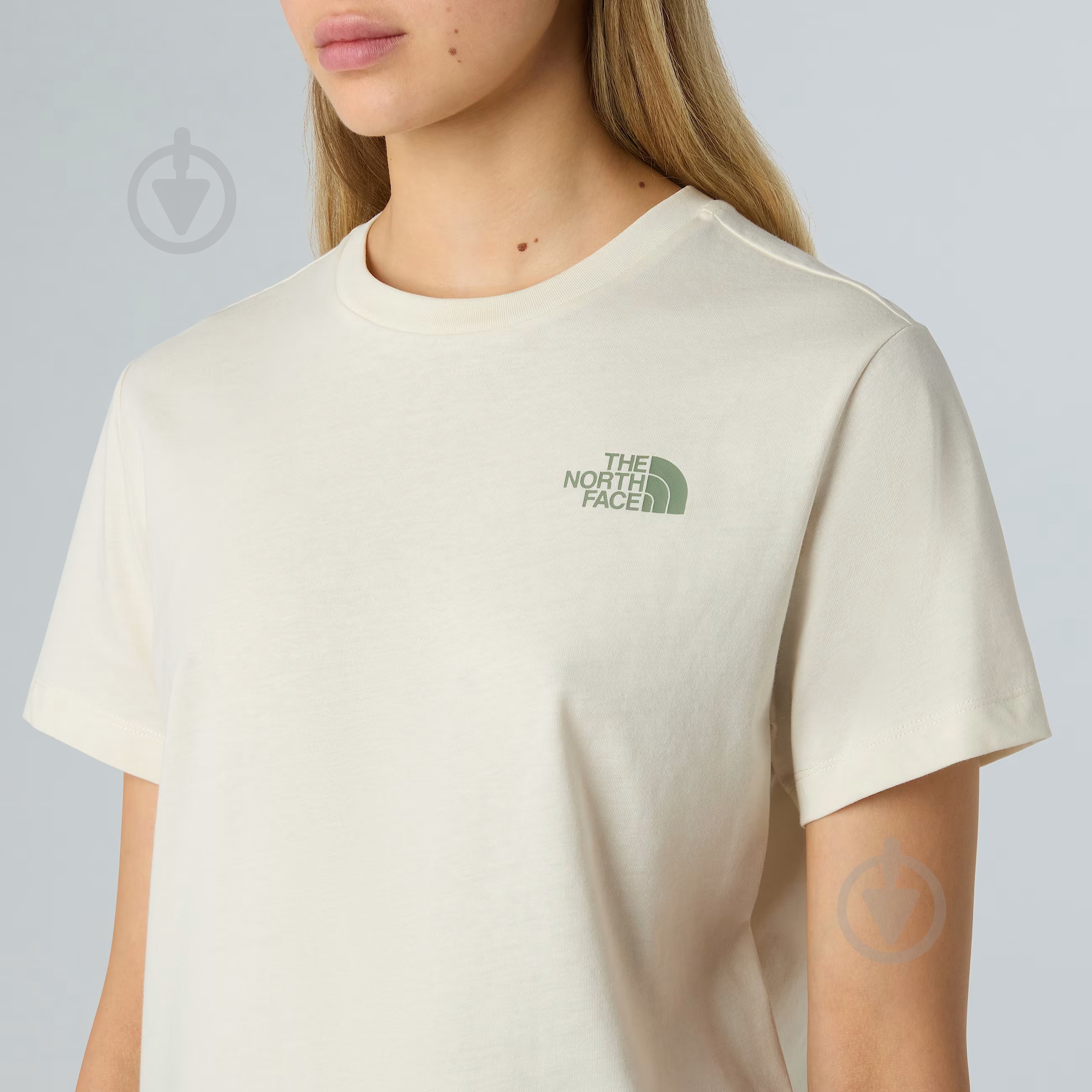 Футболка THE NORTH FACE W SS BOX NSE RELAXED TEE NF0A87NKEBE1 р.L бежевий - фото 3 Футболка THE NORTH FACE W SS BOX NSE RELAXED TEE NF0A87NKEBE1 р.L бежевий - фото 3