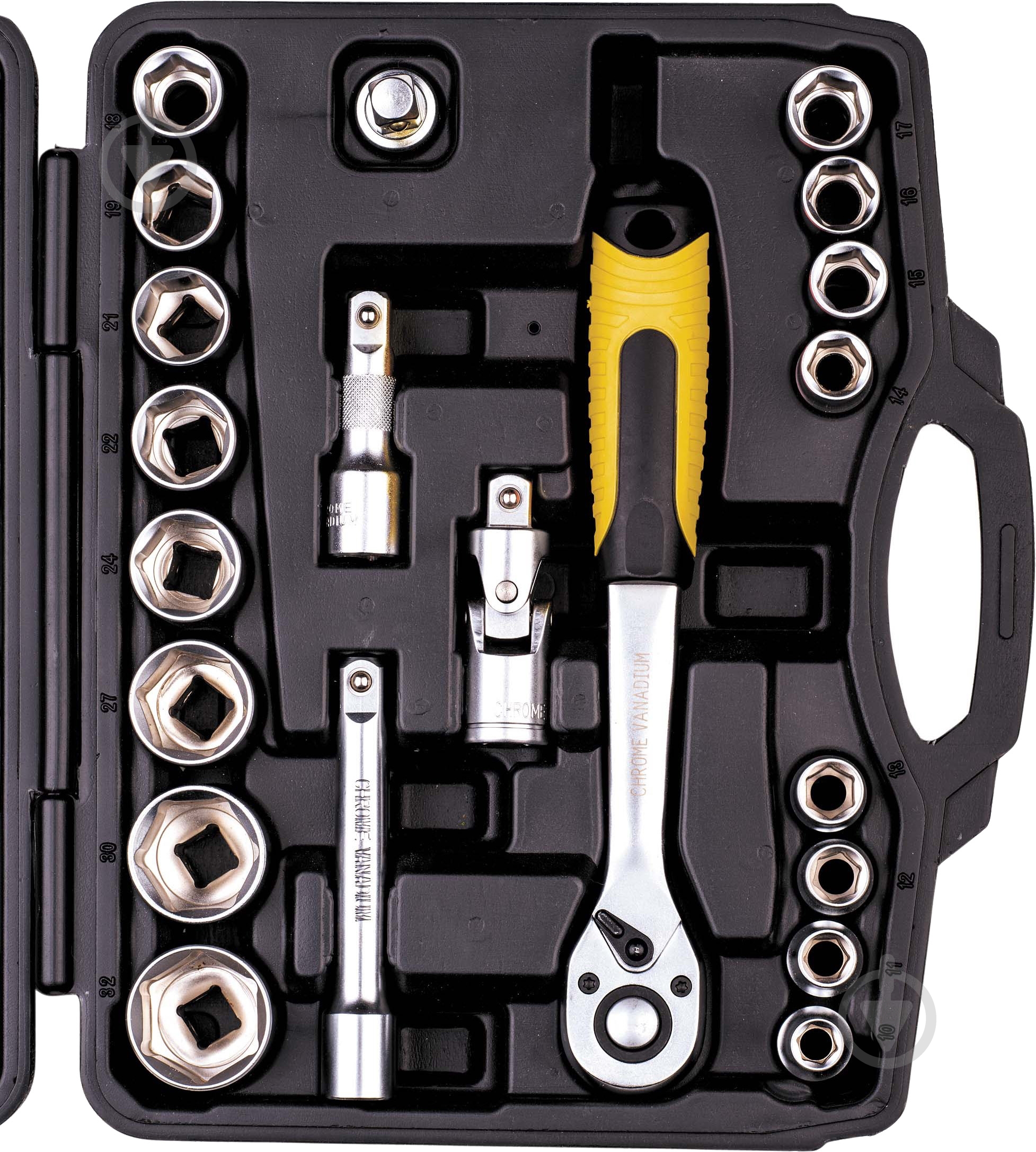 Набір головок 1/2” MASTER TOOL 21 шт. 78-4021 - фото 1