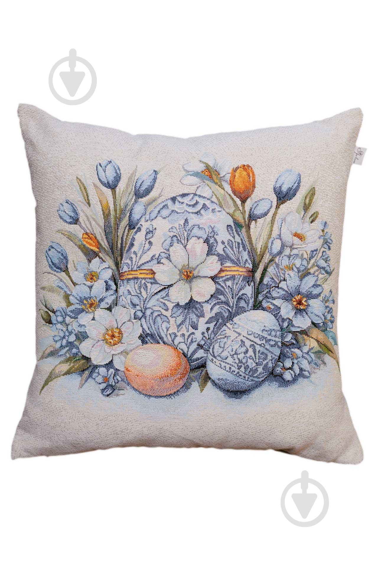 Подушка декоративная Великдень Рrimavera 45x45 см молочный Прованс - фото 1