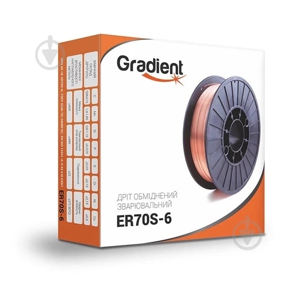 Проволока сварочная омедненная Gradient GWC0805 0,8 мм 5 кг - фото 1 Проволока сварочная омедненная Gradient GWC0805 0,8 мм 5 кг - фото 1