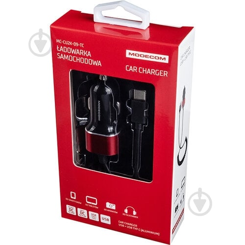 Автомобильное зарядное устройство Modecom MC-CU2K-09-TC - фото 4 Автомобильное зарядное устройство Modecom MC-CU2K-09-TC - фото 4
