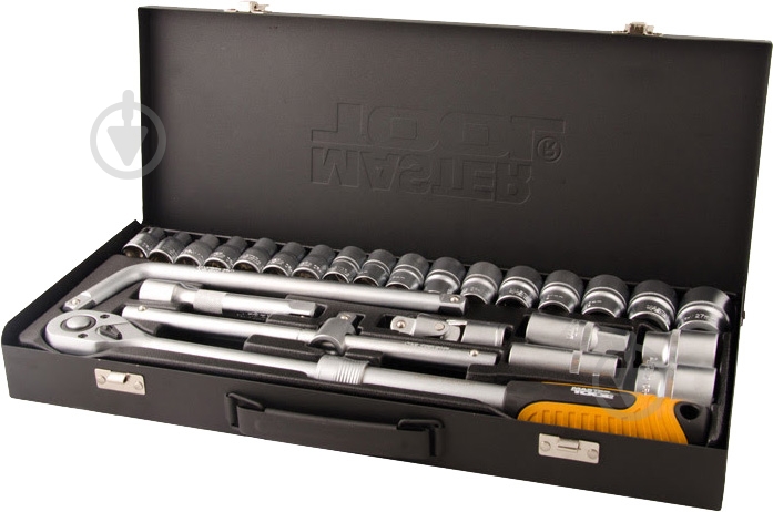 Набор головок 1/2” MASTER TOOL 26 шт. 78-4126 - фото 1