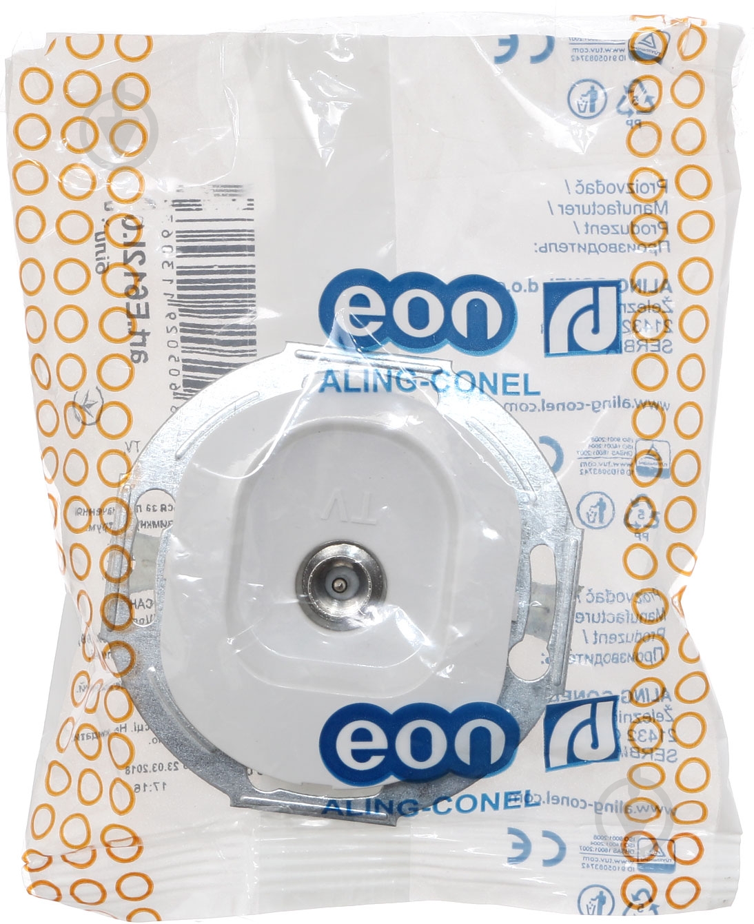 Розетка TV оконечная Aling-Conel Eon IP20 белый E612I.0 - фото 5