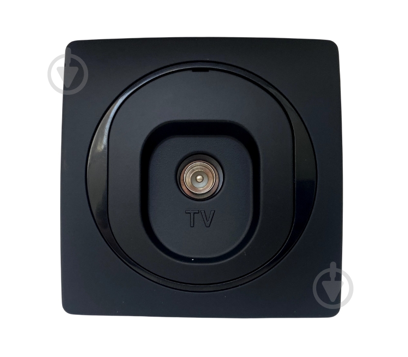 Розетка TV оконечная Aling-Conel Eon IP20 черный матовый E612I.E1 - фото 1