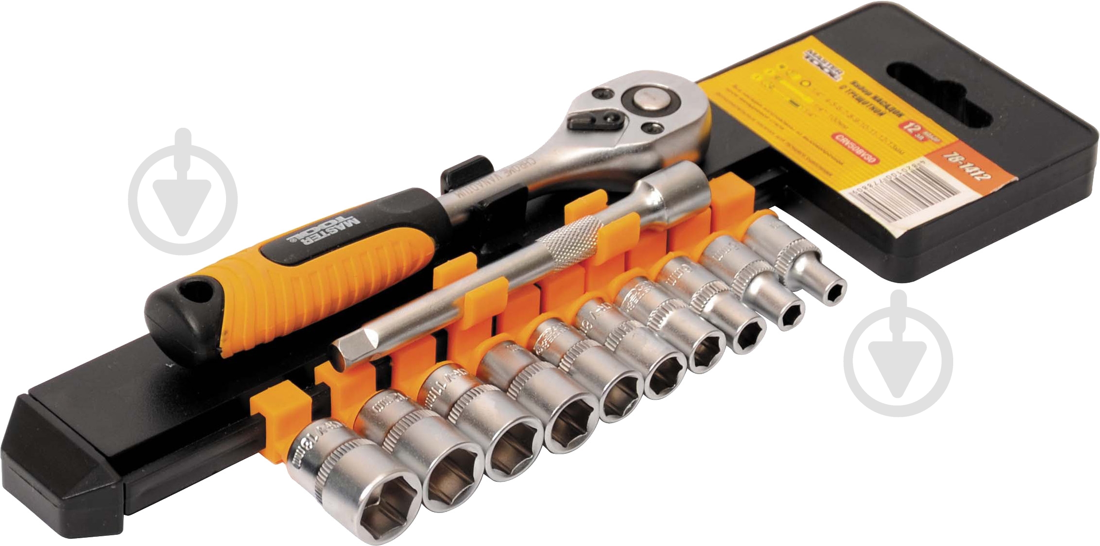Набор головок 1/4” MASTER TOOL 12 шт. 78-1412 - фото 1 Набор головок 1/4” MASTER TOOL 12 шт. 78-1412 - фото 1