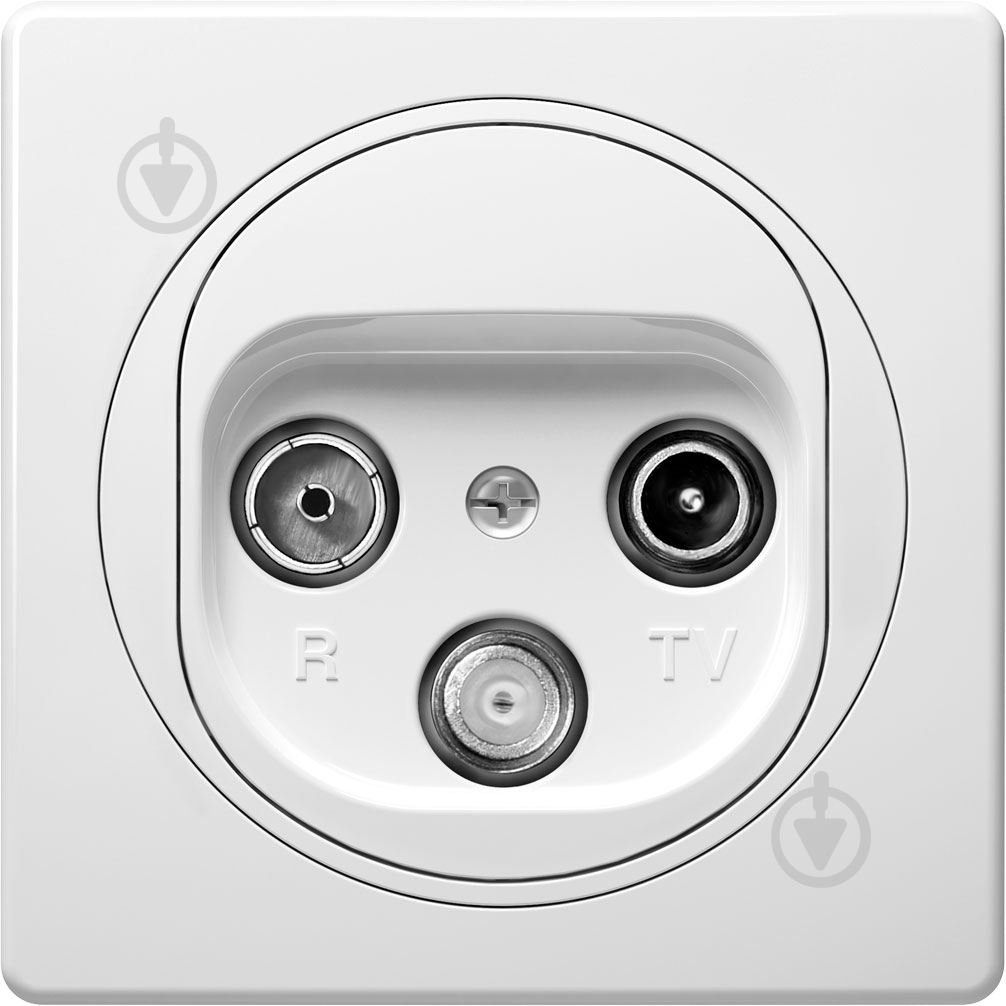 Розетка TV+R+SAT оконечная Aling-Conel Eon IP20 белый E612S.0 - фото 1