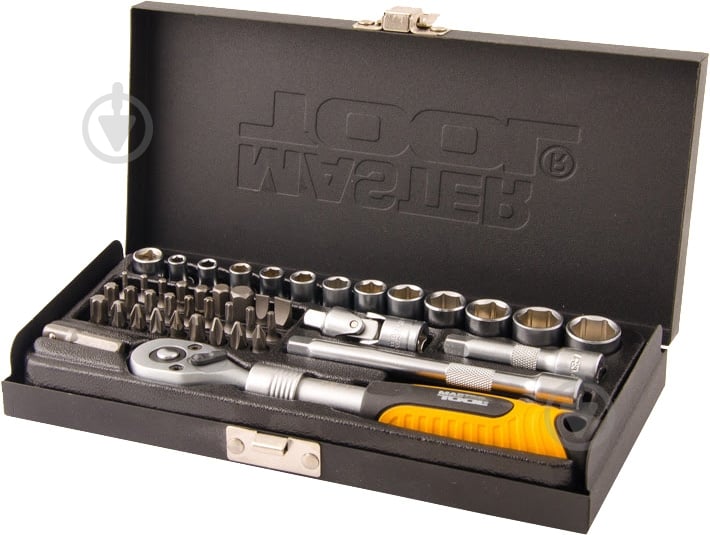 Набір головок 1/4” MASTER TOOL 45 шт. 78-2045 - фото 1 Набір головок 1/4” MASTER TOOL 45 шт. 78-2045 - фото 1