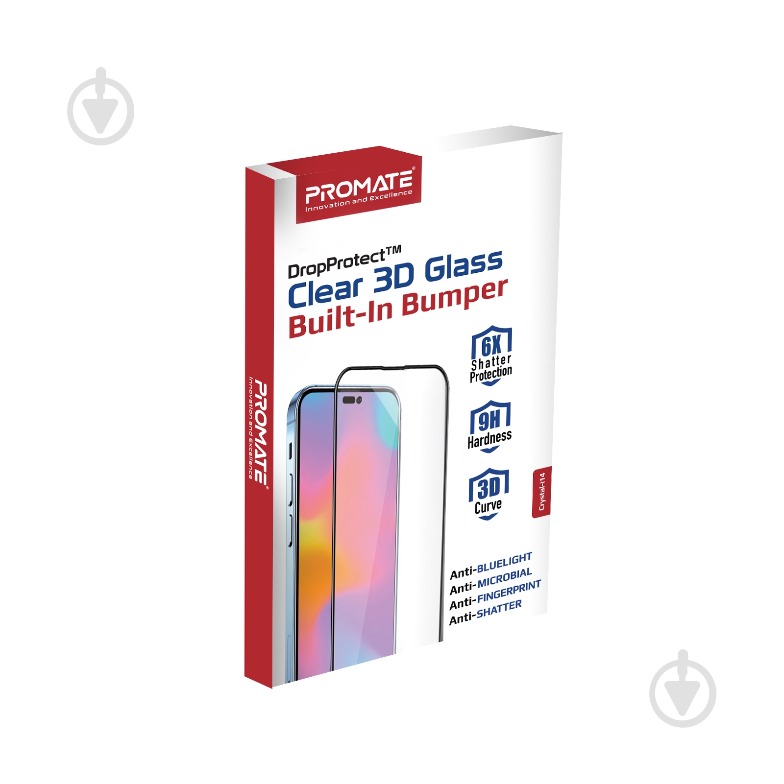 Защитное стекло Promate для iPhone 14 Plus (crystal-i14.plus) - фото 7 Защитное стекло Promate для iPhone 14 Plus (crystal-i14.plus) - фото 7